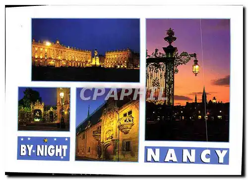 Cartes postales moderne Nancy Meurthe et Moselle by night L'Hotel de Ville place Stanislas