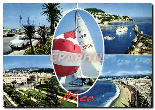 Moderne Karte Reflets de la Cote d'Azur Nice A Mmes