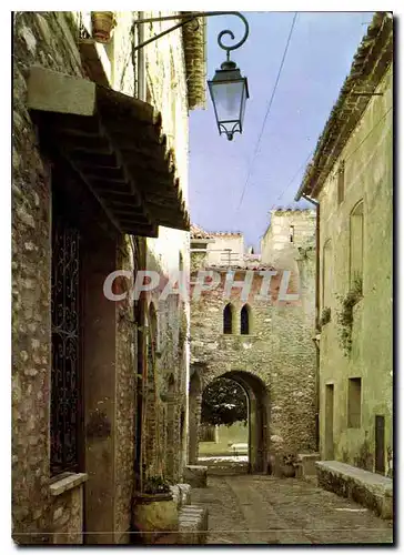 Moderne Karte Cote d'Azur Saint Paul une rue du Village