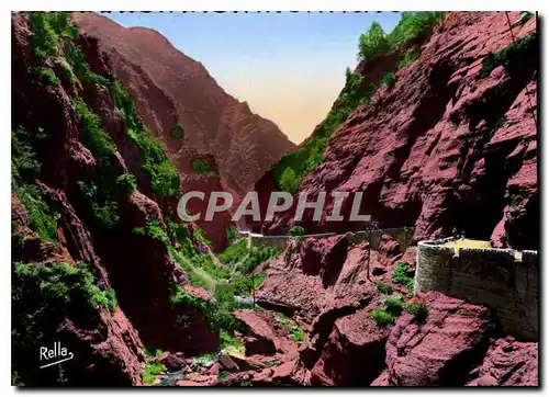 Moderne Karte Les Alpes Maritimes le debut des Gorges Rouges du Cians