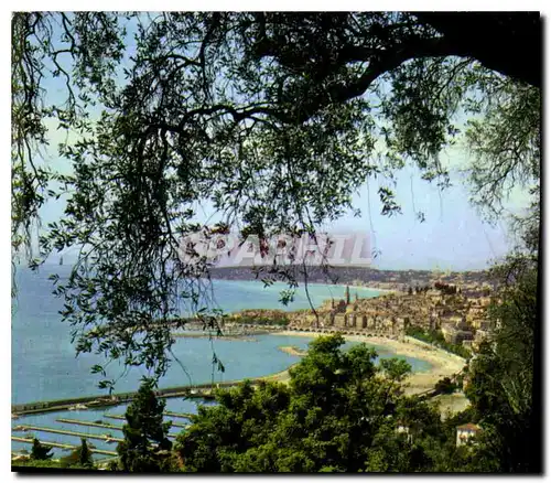 Cartes postales moderne Les Sites Merveilleux de la Cote d'Azur Menton Alpes Maritimes Echappee sur la Ville les plages