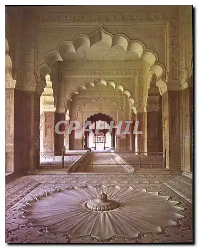 Moderne Karte Diwan E Khas Inside Red Fort Delhi India