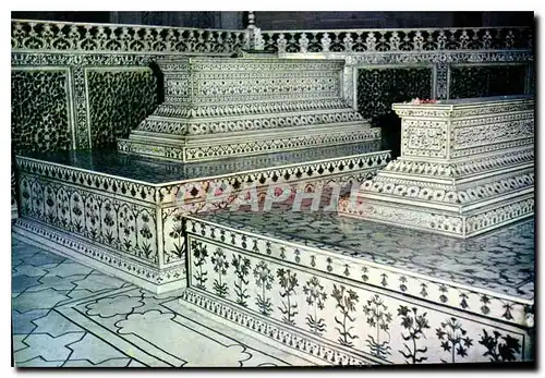 Moderne Karte Tombs Inside the Taj Agra India