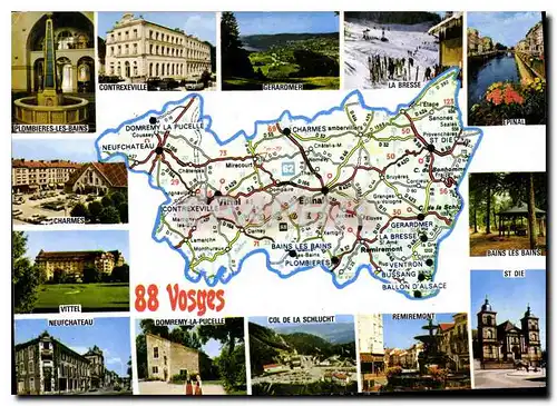 Cartes postales moderne Vosges Prefecture Epinal sous Prefectures Neufchateau St Die Hommes celebres Jules ferry Homme d