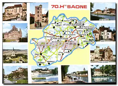 Cartes postales moderne Haute Saone Prefecture Vesoul sous Prefecture Lure Homme celebre Xavier de Montepin