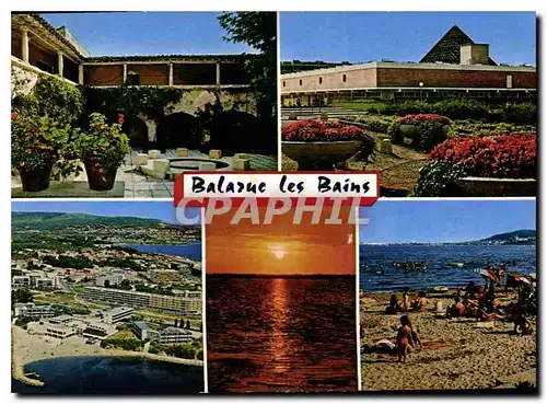 Moderne Karte Balaruc les Bains Herault le Bain de pieds l'Etablissement Thermal le VVf la Plage