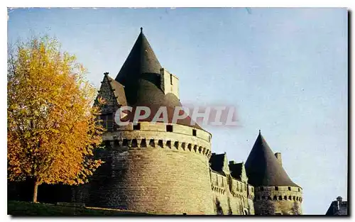 Moderne Karte La Bretagne en couleurs Pontivy le chateau du XVe s construit par Jean II dic de Rohen