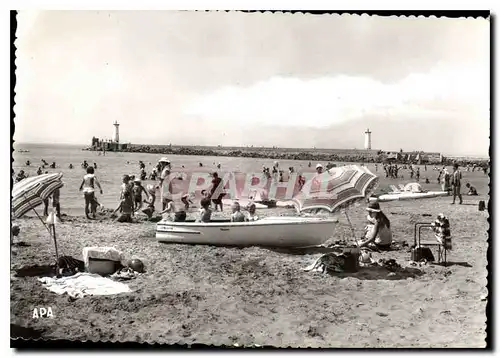 Cartes postales moderne Le Grau d'Agde Herault la plage et les Phares