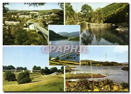 Moderne Karte La Salvetat sur Agout Herault et aux environs le Lac de la Raviege