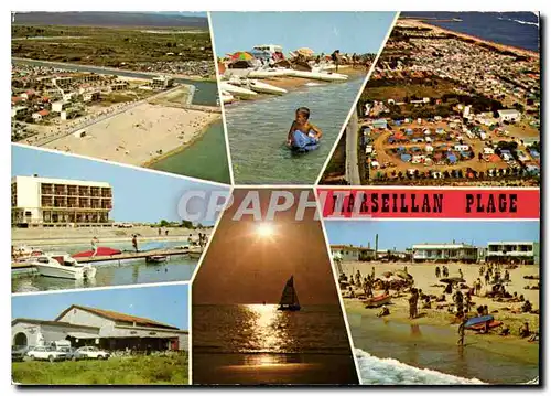 Moderne Karte La Cote Languedocienne Marseillan plage Herault ses campings sa tres belle plage sa cave son sol