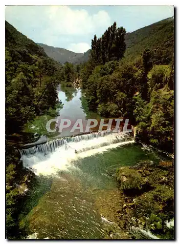 Moderne Karte Cirque de Navacelles par Saint Maurice de Navacelles Herault Cascades de la Vis