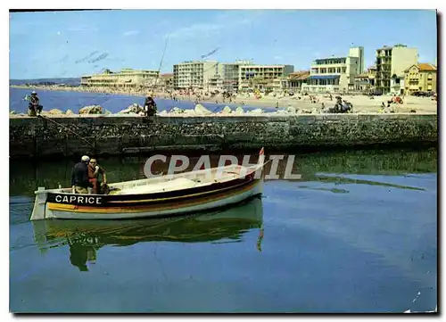 Cartes postales moderne Palavas les Flots le canal et la plage rive droite