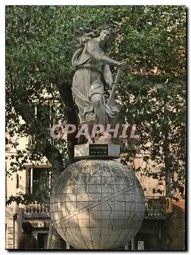 Moderne Karte Agde Herault la statue d'Amphitrite place de la Marine