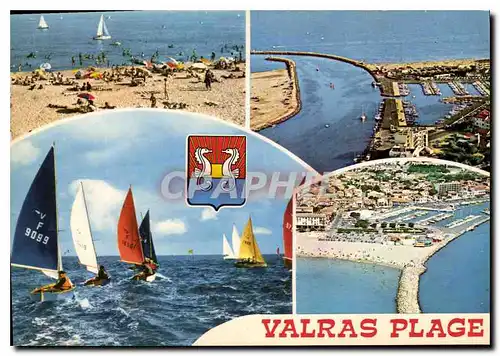 Cartes postales moderne En Parcourant la Cote Mediterraneenne Valras plage Herault vacances ideales en bord de mer