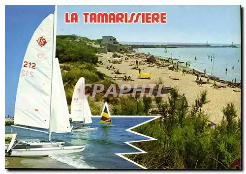 Moderne Karte En Parcourant la Cote Mediterraneenne La Tamarissiere Herault