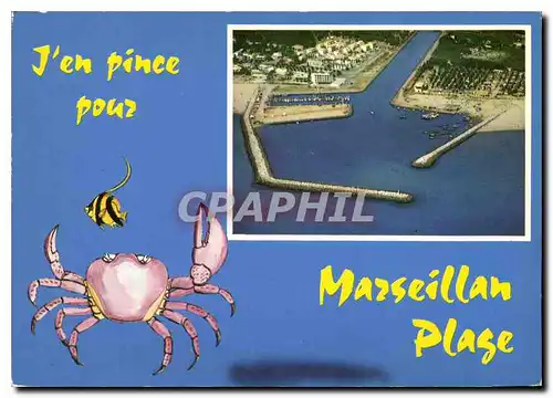 Moderne Karte Littoral Languedocien Marseillan plage
