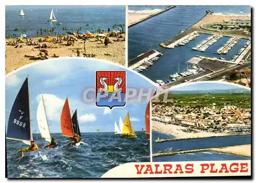 Cartes postales moderne En Parcourant la Cote Mediterraneenne Valras Plage Herault vacances ideales en bord de mer