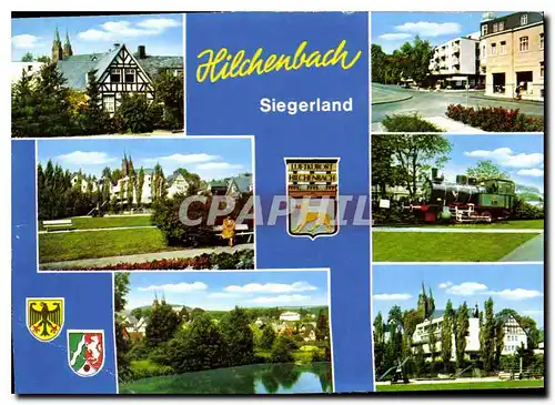 Moderne Karte Hilchenbach Siegerland