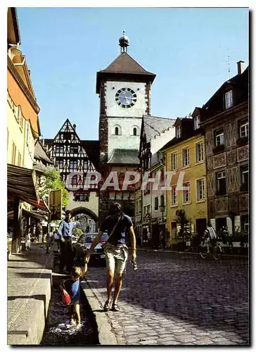 Cartes postales moderne Freiburg im Breisgau Schwabentor mit Bachle