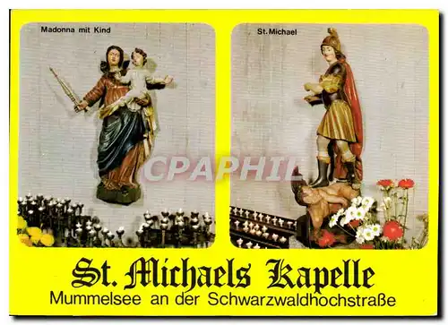 Moderne Karte St Michaels Kapelle Mummelsee Madonna mit kind Oberrhein St Michael Tessin Kath Ptarramt Seebach