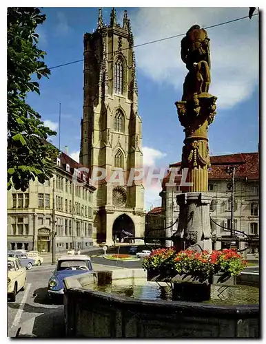 Cartes postales moderne Fribourg la Cathedrale St Nicolas