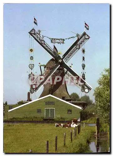 Cartes postales moderne Westzaan Papiermolen de Schoolmeester