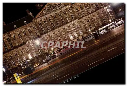 Moderne Karte Amsterdam Dam avec Palais Royal