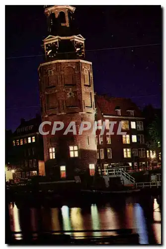 Cartes postales moderne Amsterdam Oude Schans avec tour Montelbaan