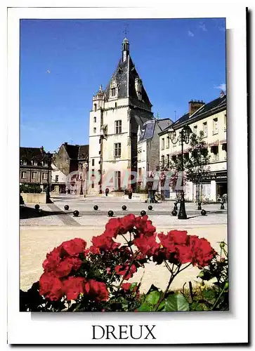 Cartes postales moderne Dreux Eure et loire le beffroi et la Place Metzeau