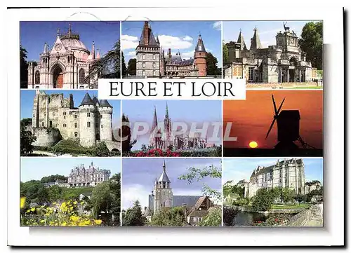 Cartes postales moderne Eure et Loir Dreux Maintenon Anet Nogent le Rotrou Chartres Moulin de Beauce Montigny le Gannelo