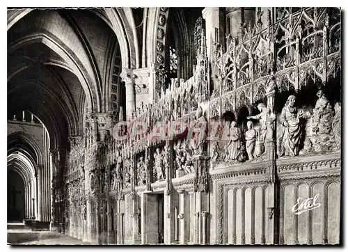 Moderne Karte La Cathedrale de Chartres le Tour du choeur XVI S