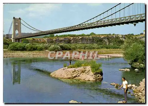 Cartes postales moderne Saint Martin d'Ardeche Pont suspendu