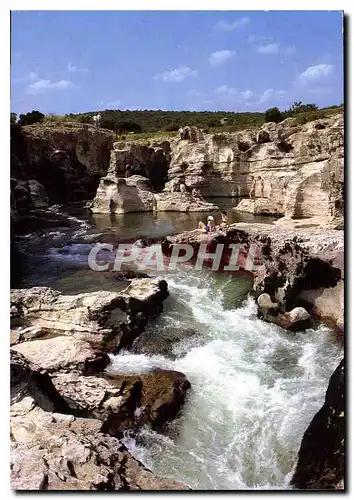 Cartes postales moderne La Roque sur Ceze Gard la cascade du Sautadet Spectaculaire erosion des eaux de la Ceze dans les