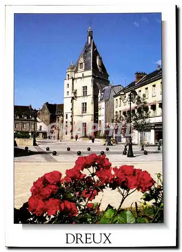 Moderne Karte Dreux Eure et Loir le Beffroi et la Place Metzeau