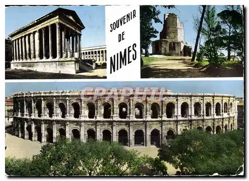 Moderne Karte Souvenir de Nimes