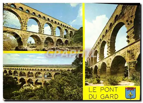 Cartes postales moderne Le Pont du Gard Aqueduc Romain construit avant l'ete chretienne sur l'ordre d'Agrippa