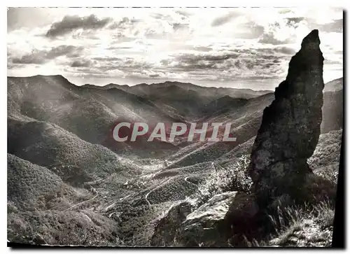 Cartes postales moderne Massif de l'Aigoual Gard la Haute Vallee de l'Herault et les Lacets de la Route de l'Esperou a V