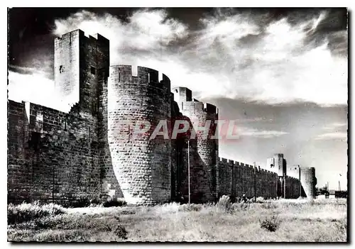 Moderne Karte Aigues Mortes Gard les Remparts de la Cite cote Est