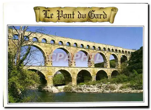 Cartes postales moderne Le Pont du Gard Construction vers l'an 19 avant Jesus Christ