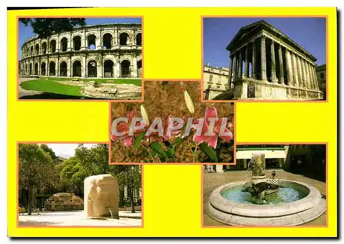 Cartes postales moderne Nimes Place d'Assas Place du Marche les Arenes la Maison Carree