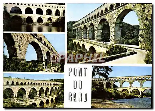 Moderne Karte La Provence le Pont du Gard Merveille de l'Antiquite Romaine construit il y a environ 2000 ans