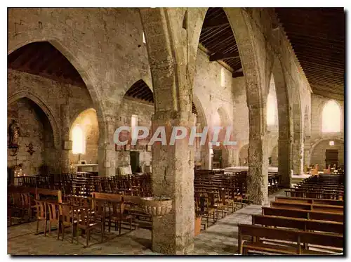 Moderne Karte Aigues Mortes interieur de l'eglise Notre Dame des Sablans