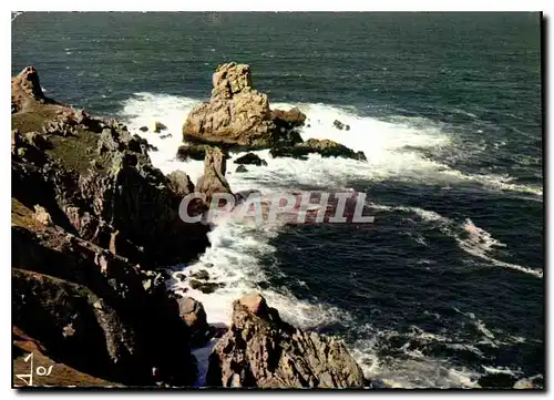 Moderne Karte La Bretagne en Couleurs Rochers a la Pointe du Van Finistere