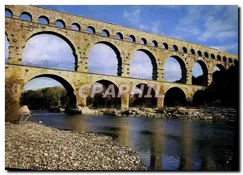 Moderne Karte Pont du Gard Gard Commune de Vers