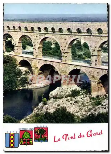 Cartes postales moderne Le Pont du Gard Gard Aqueduc Romain agrippa gendre de l'Empereur Auguste