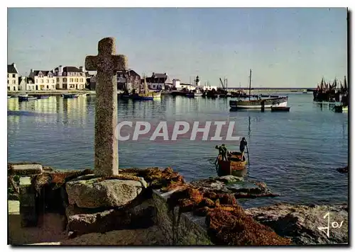 Moderne Karte La Bretagne en couleurs Le Guilvinec Finestere un coin du Port vers