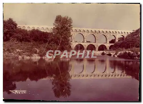 Moderne Karte Pont du Gard Commune de Vers Construit 19 ans avant JC par Agrippa