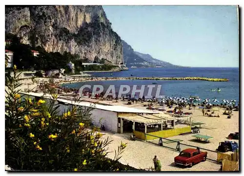 Cartes postales moderne Cote d'Azur Beaulieu sur mer la Plage et la Basse Corniche