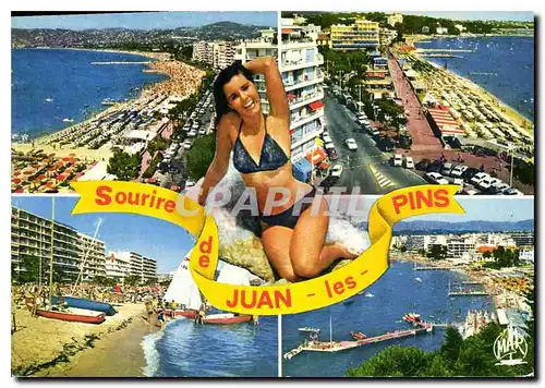 Cartes postales moderne La Cote d'Azur Souvenir de Juan les Pins