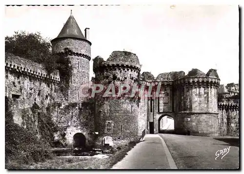 Moderne Karte Fougeres I et V la Porte Notre Dame XII et XV S pres du Mont Saint Michel le Chateau feodal